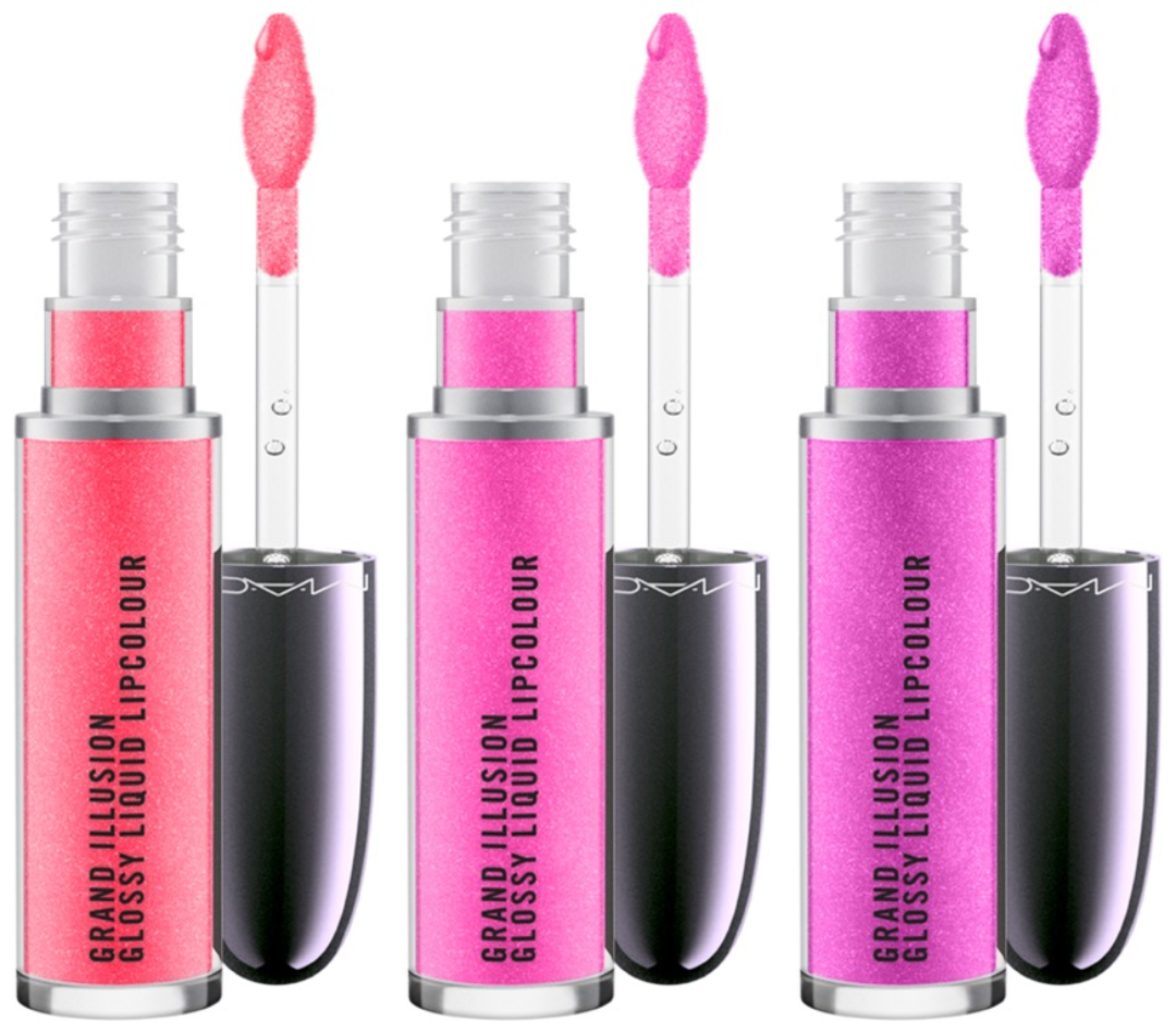 2 MAC Grand Illusion Glossy Liquid Lipcolour Supreme Beam Collection