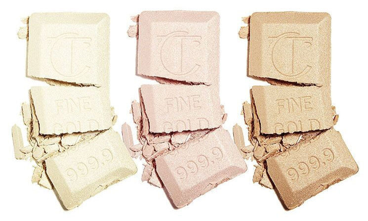 Charlotte Tilbury Bar of Gold Palette swatches