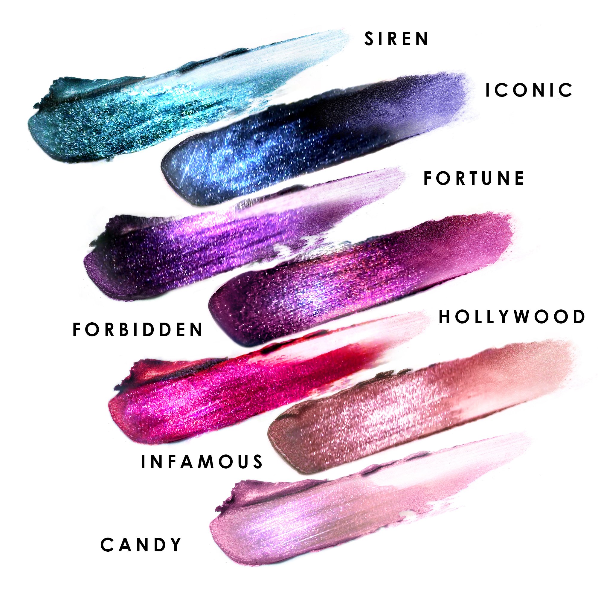 Ciate Glitter Flip Swatches