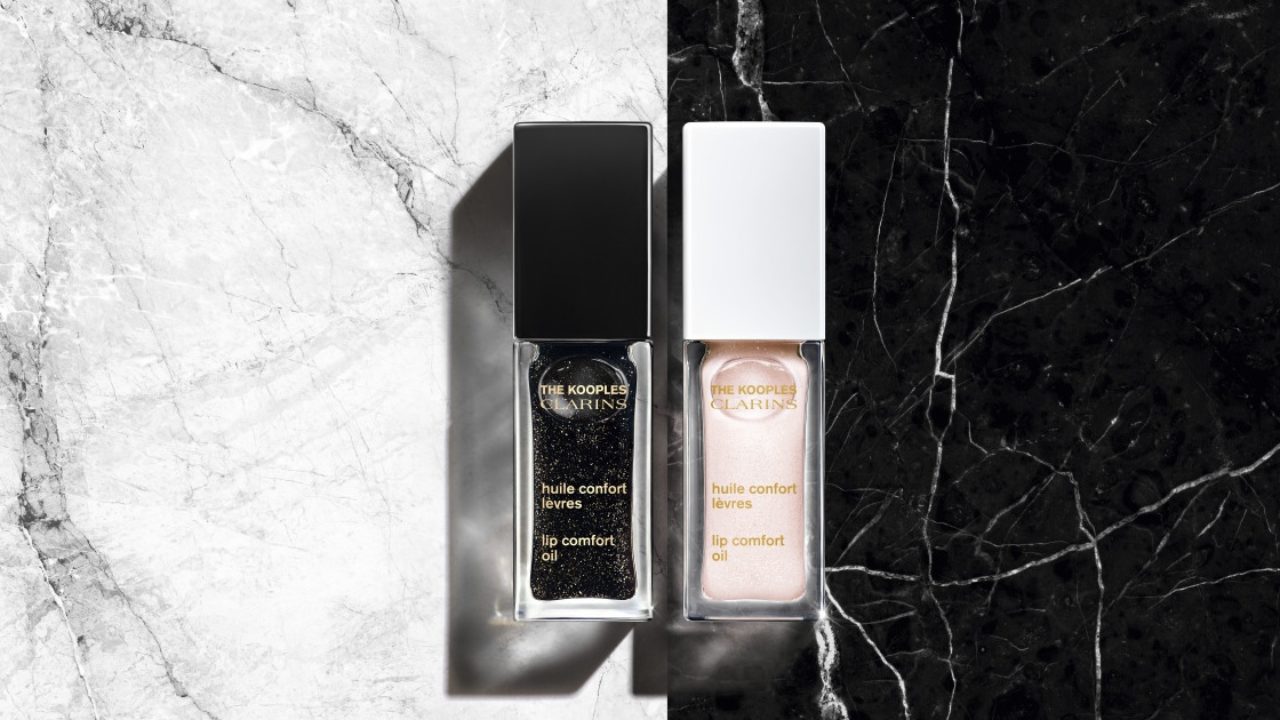Clarins x The Kooples Comfort Oils banner