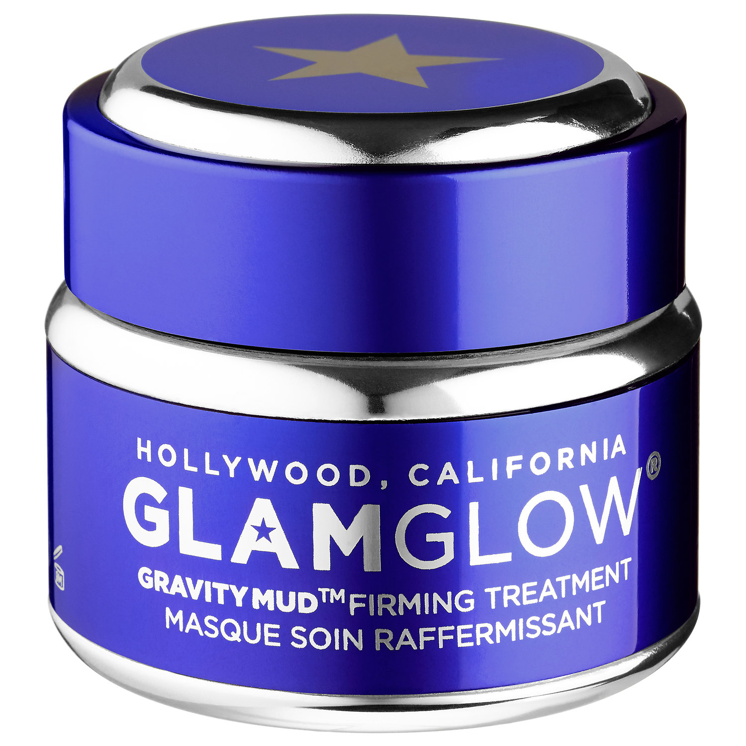 GlamGlow GravityMud Firming Treatment Sonic Blue jar