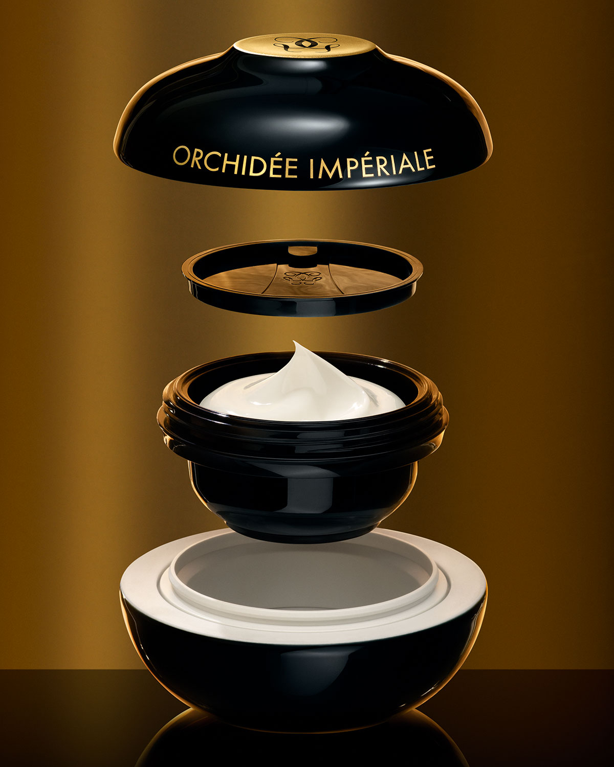 Guerlain Orchidée Impériale Black Eye & Lip Contour Cream reusable jar