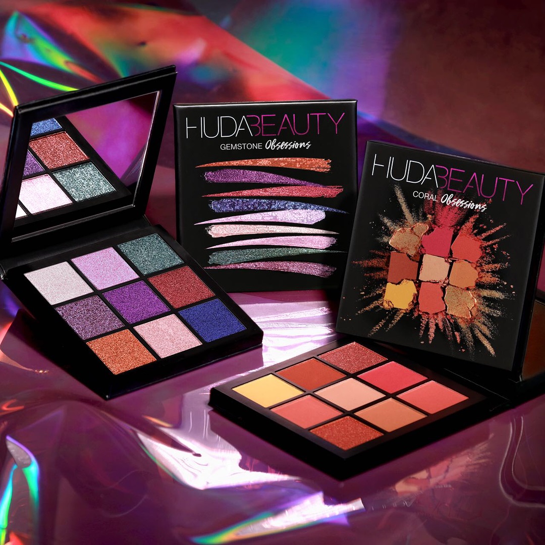Huda Beauty Gemstone and Coral Obsessions Palettes