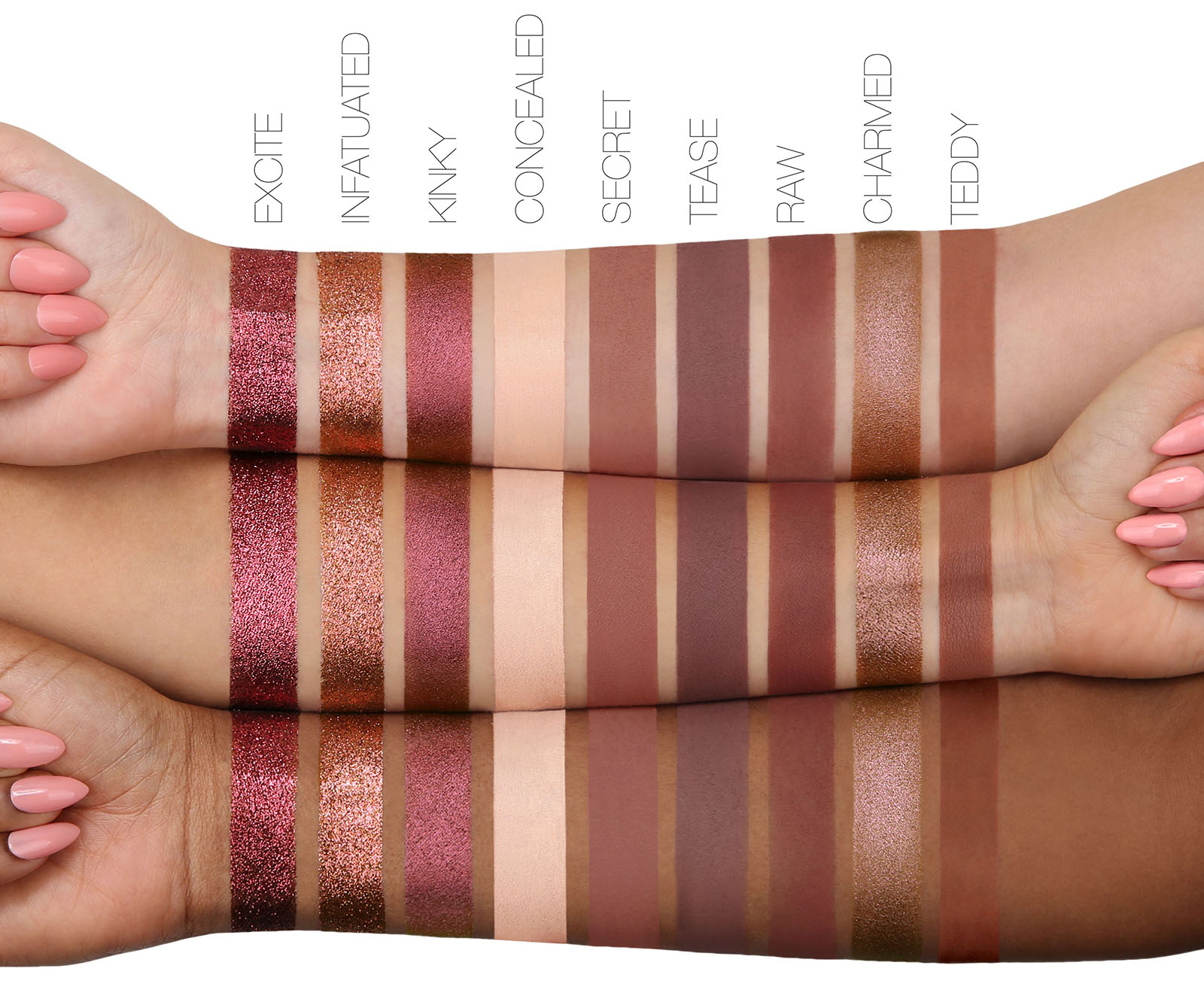 Huda Beauty New Nude Palette (swatches) (2)