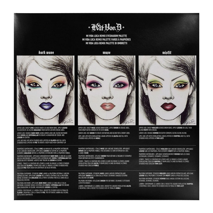 Kat-Von-D-Mi-Vida-Loca-Remix-Eyeshadow-Palette-how-to-looks