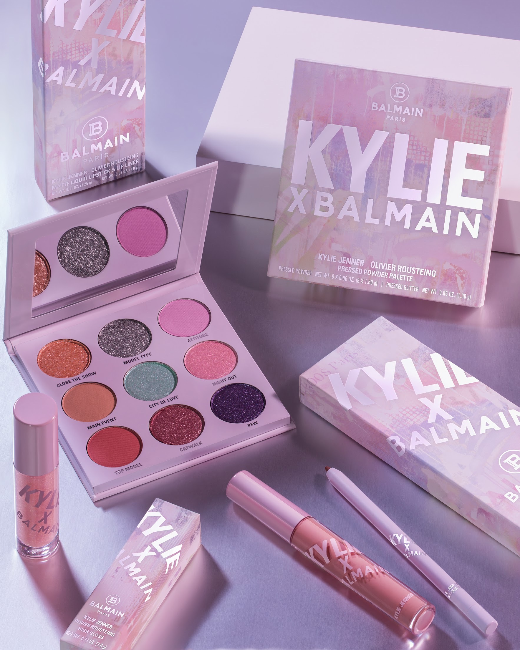 Kylie x Balmain makeup collection