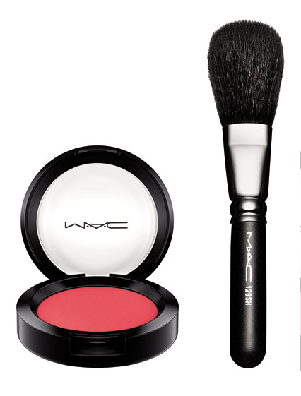 MAC FLamingo Park Powder Blush 2 and brush