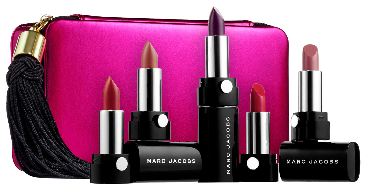 Marc-Jacobs-Beauty-Up-All-Night-Five-Piece-Petites-Le-Marc-Lip-Cr&egrave;me-Collection