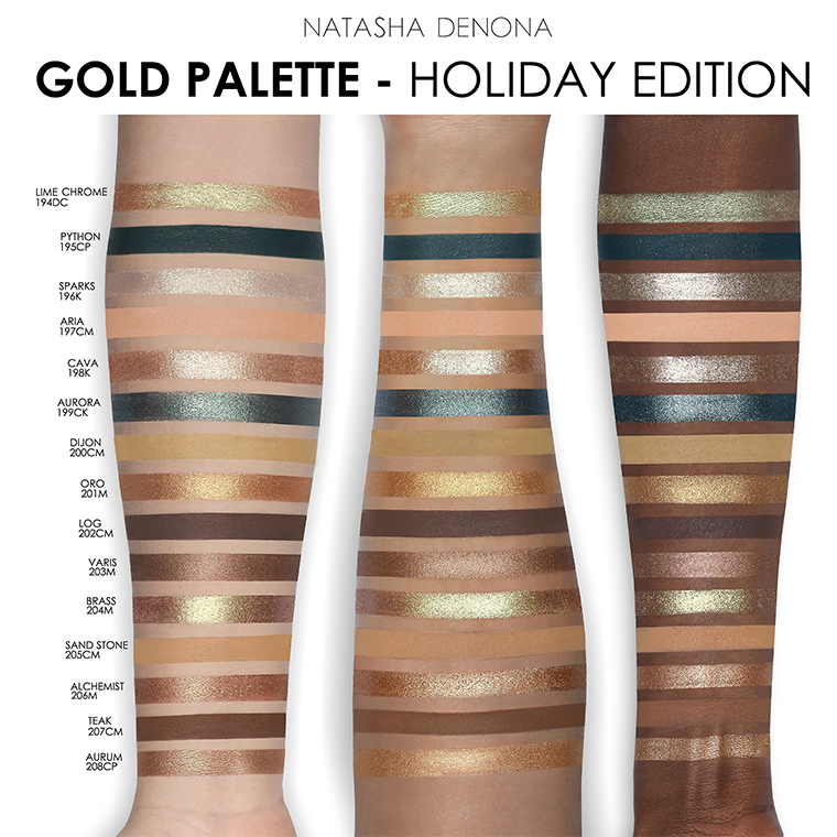 Natasha Denona Gold Palette Holiday 2018