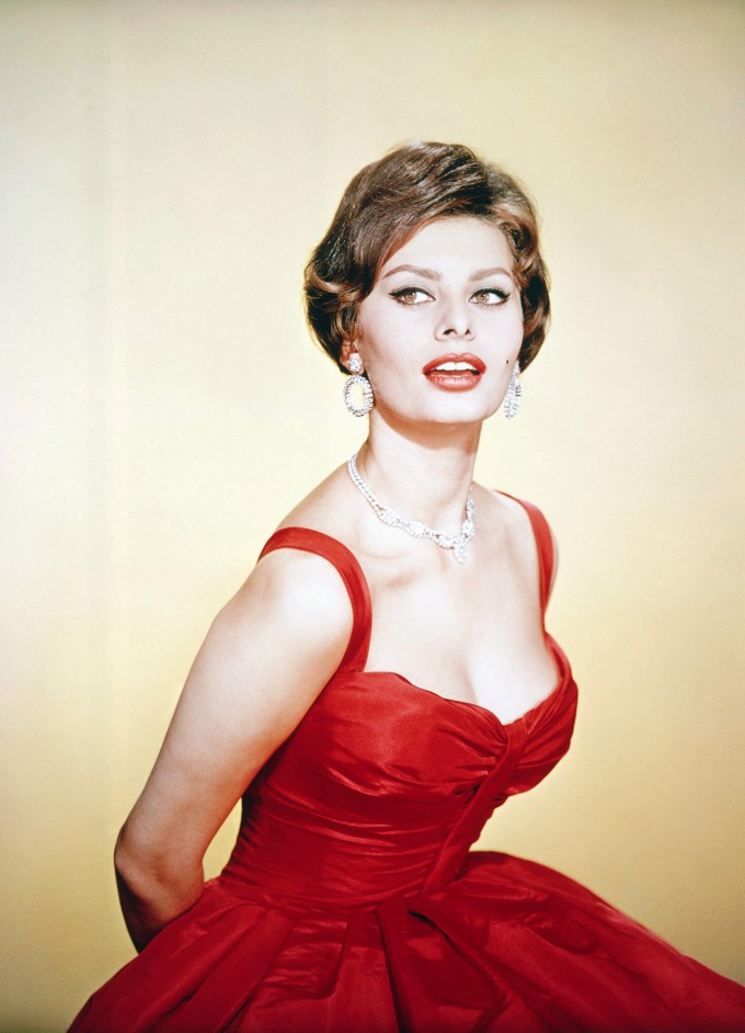 Sophia Loren in Red