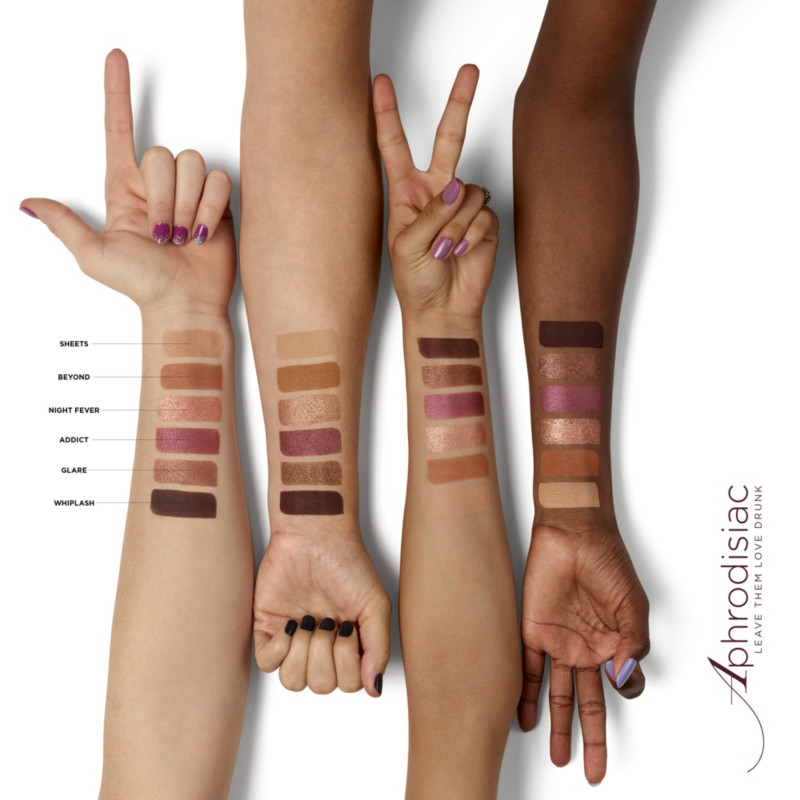 Urban Decay Aphrodisiac Palette Swatches