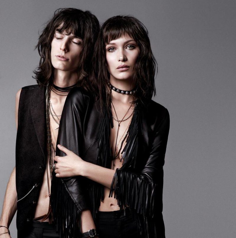 bella hadid and justin gossman for NARS Powermatte Lip Pigment (1)
