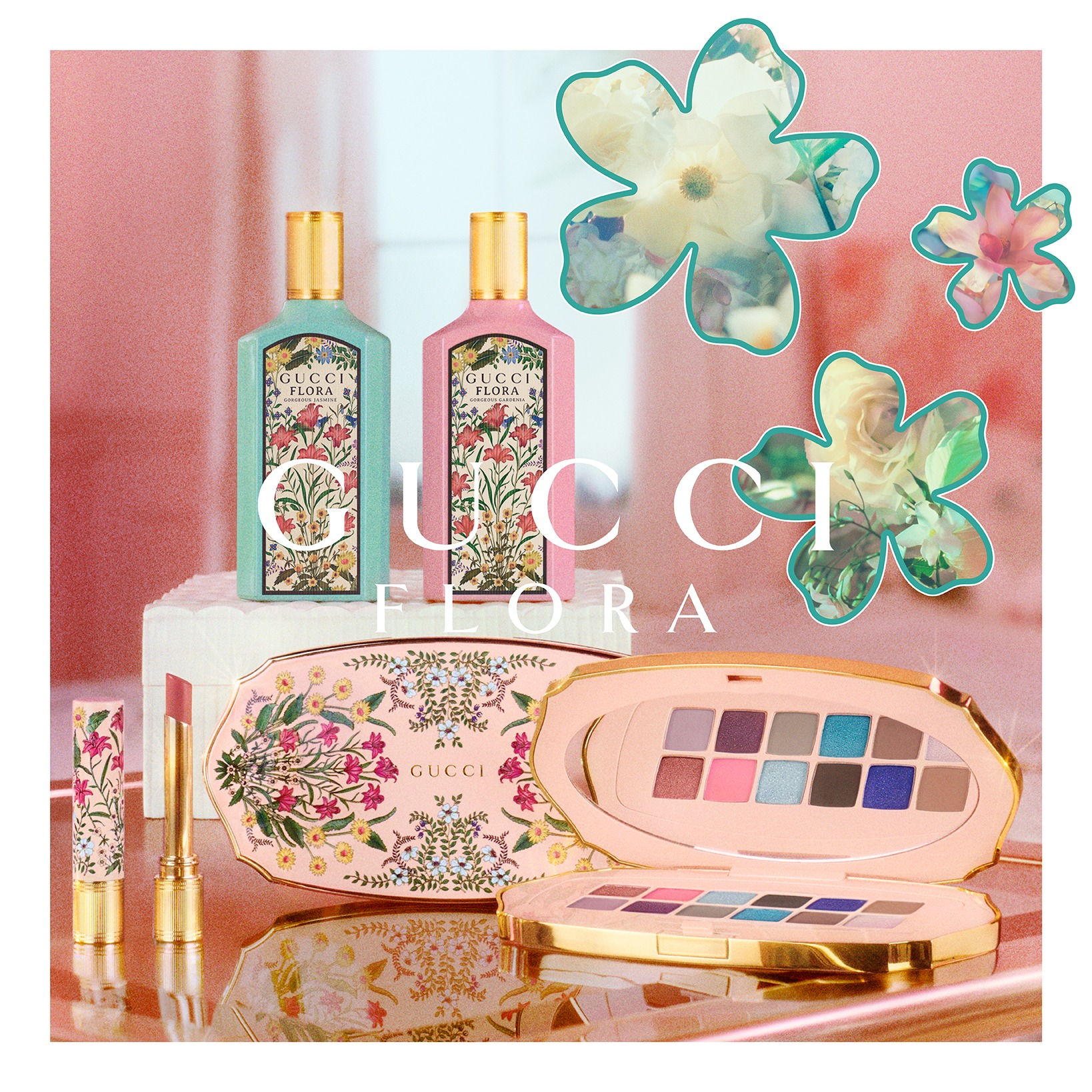 Gucci Palette Beauté Des Yeux Gorgeous Flora and Gucci Rouge De Beauté Brillant Flora7695393370_n