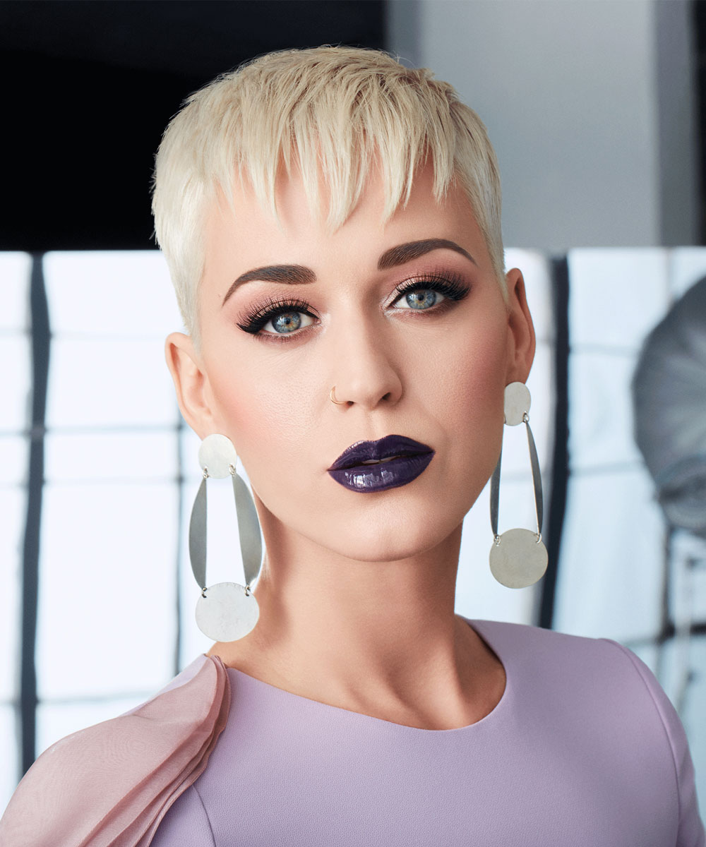 katy perry wearing Katy Kat Gloss in Indigo Cat
