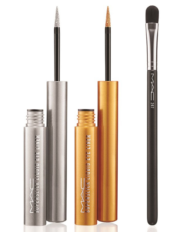 MAC Superslick Liquid Eyeliner Le Disko Collection + Brush