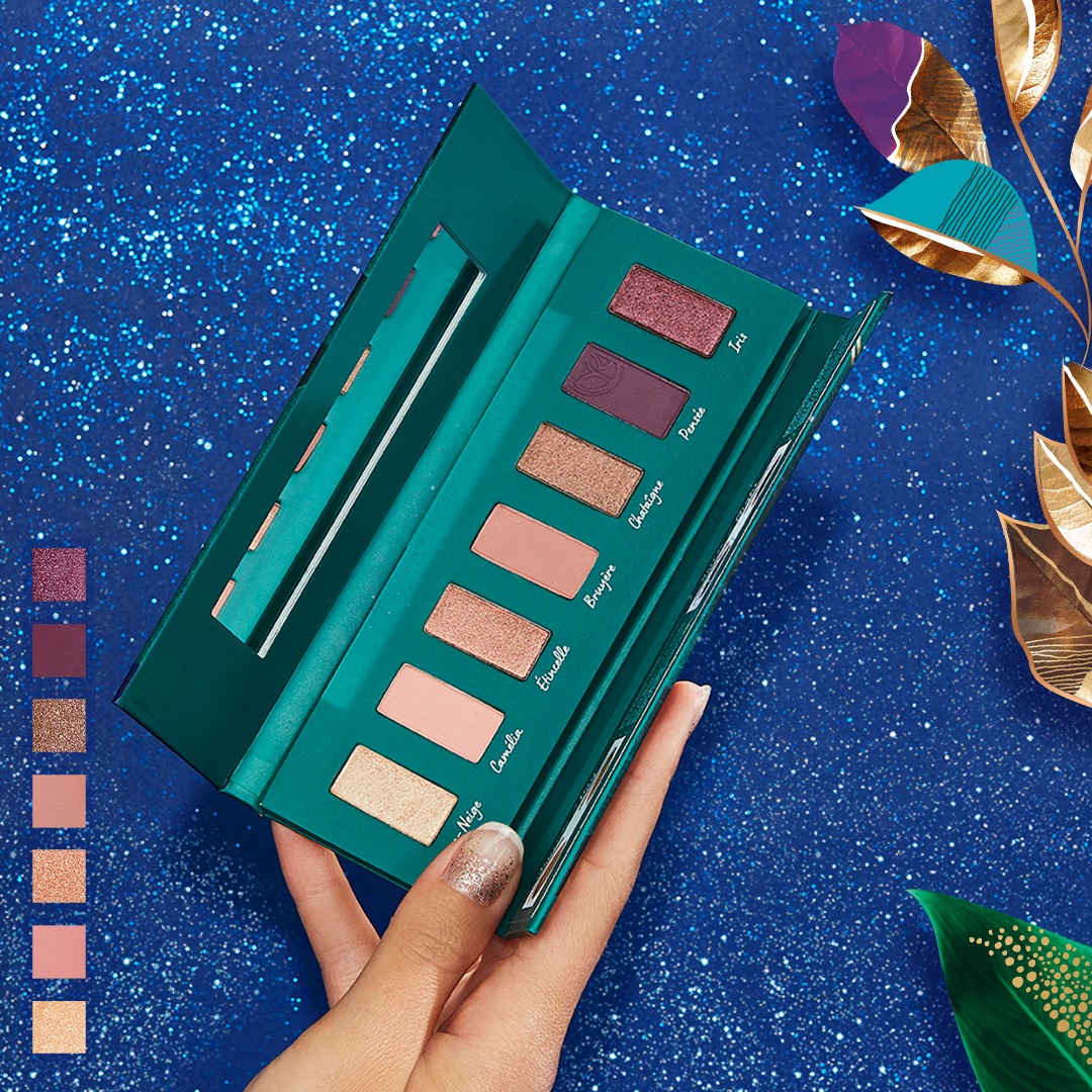 Yves Rocher Palette Regard 7 Teintes Roses d'Hiver - Collection de Noël
